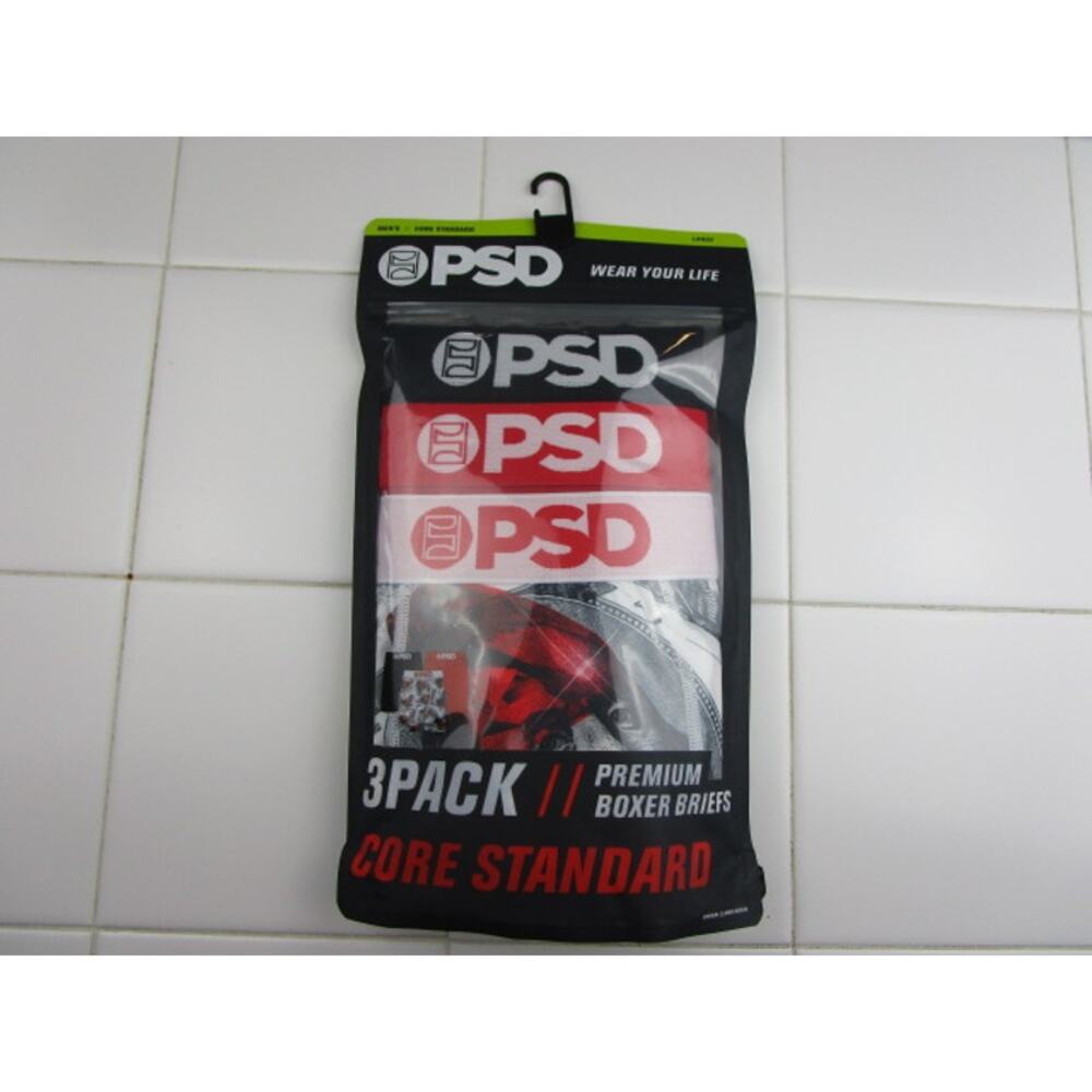 PSD Standard Core Benji Ruby Print Men's Large (36-38) Premium‎ Boxer Briefs